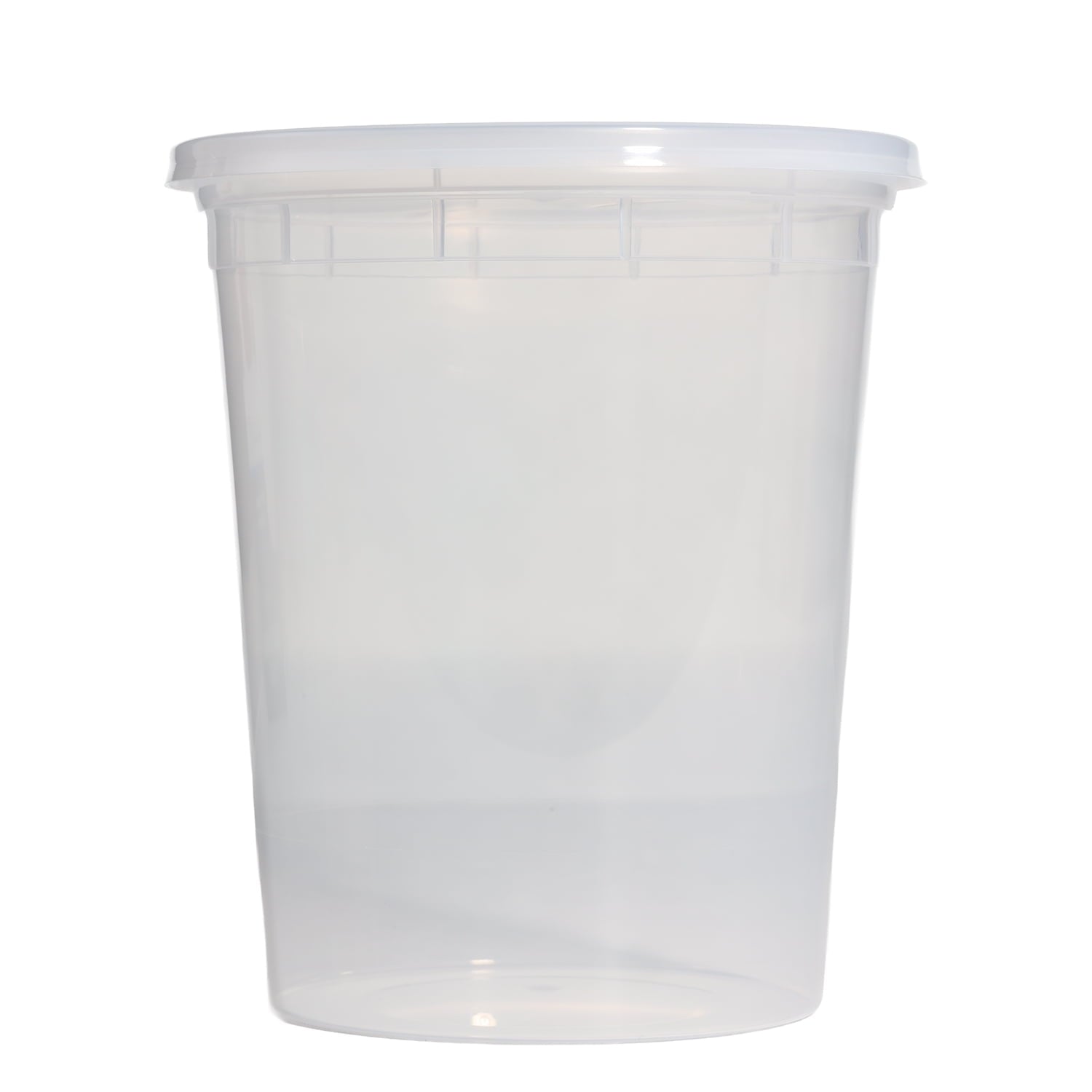 Fun Food Fidget 40 Piece 32oz Plastic Deli Container, Ideal Use for Meal Prep and Batch Cooking - Playful Star & Heart Shaped Geometric NeeDoh Detail