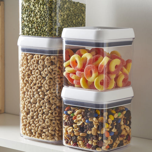 Deliciously Squishy (2 pack) Canister - 4.5 Cup Square Food Storage Container, Designed to Help with Pantry Organization and F - Fun Food Fidget Cookie Squishable Toy Detail