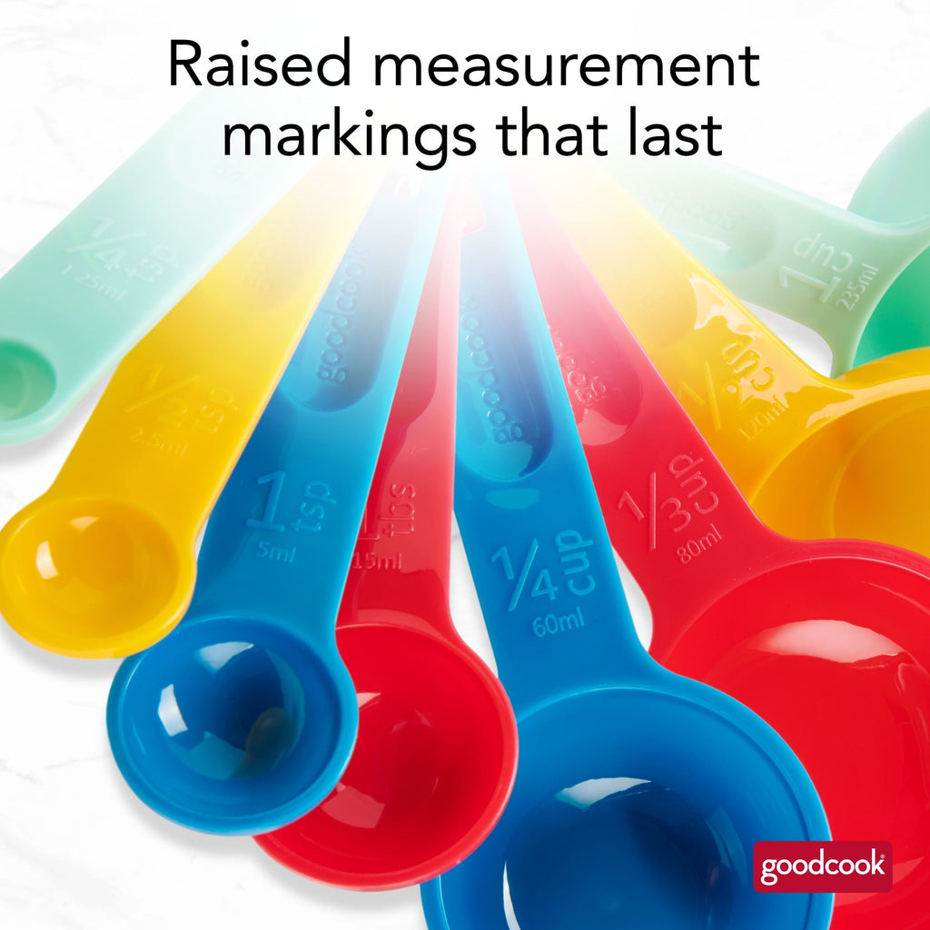 Ergonomic Manual Measuring Cups And Spoons, Set Of 8 Nesting With Storage Ring - Multi-Functional Manual Food Chopper & Slicer Detail