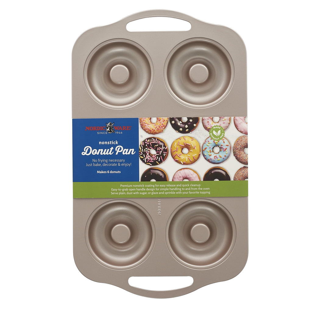 Ergonomic Manual 6 Cavity Nonstick Steel Donut Pan - Premium Stainless Steel Garlic Presser & Peeler Detail