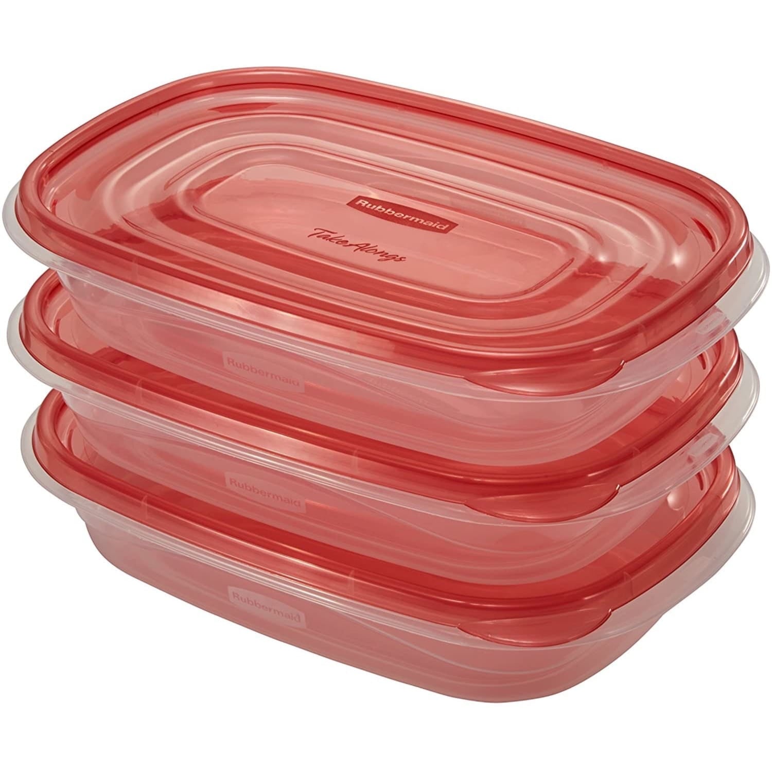 Deliciously Squishy 4.0-Cup Rectangle Food Storage Containers, Ruby Red, 3 pack - Fun Food Fidget Cookie Squishable Toy Detail