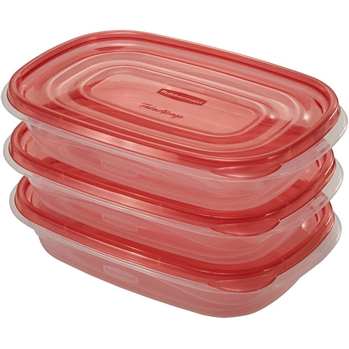 Deliciously Squishy 4.0-Cup Rectangle Food Storage Containers, Ruby Red, 3 pack - Fun Food Fidget Cookie Squishable Toy Detail