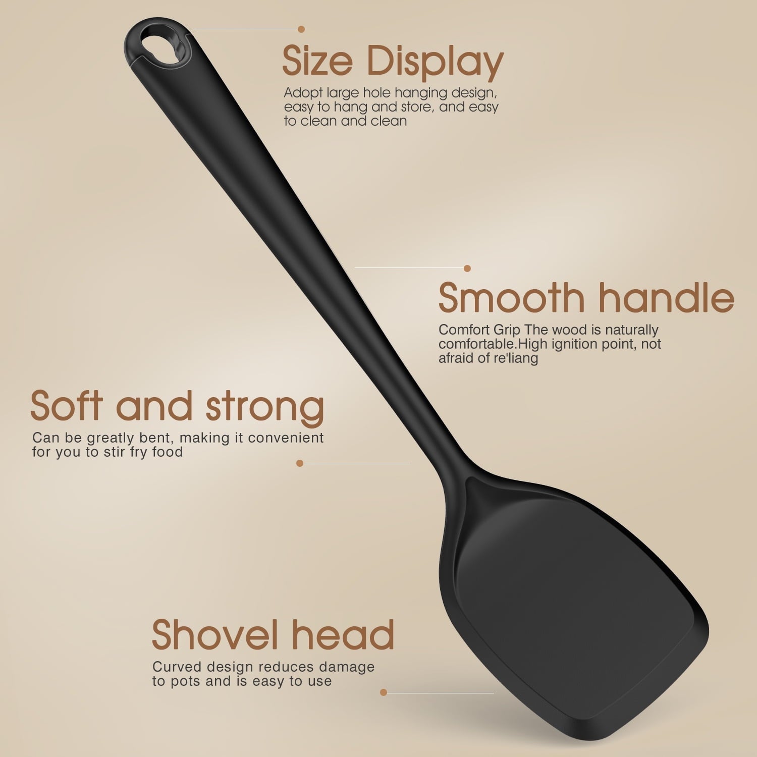 Professional Grade Silicone Kitchen Utensils Set, 600°F Heat Resistant Silicone Cooking Utensils, Spatula, Spoon, Whisk, Tongs, Kitchen ... - Multi-Purpose Hand Tool for Daily Meal Prep Detail