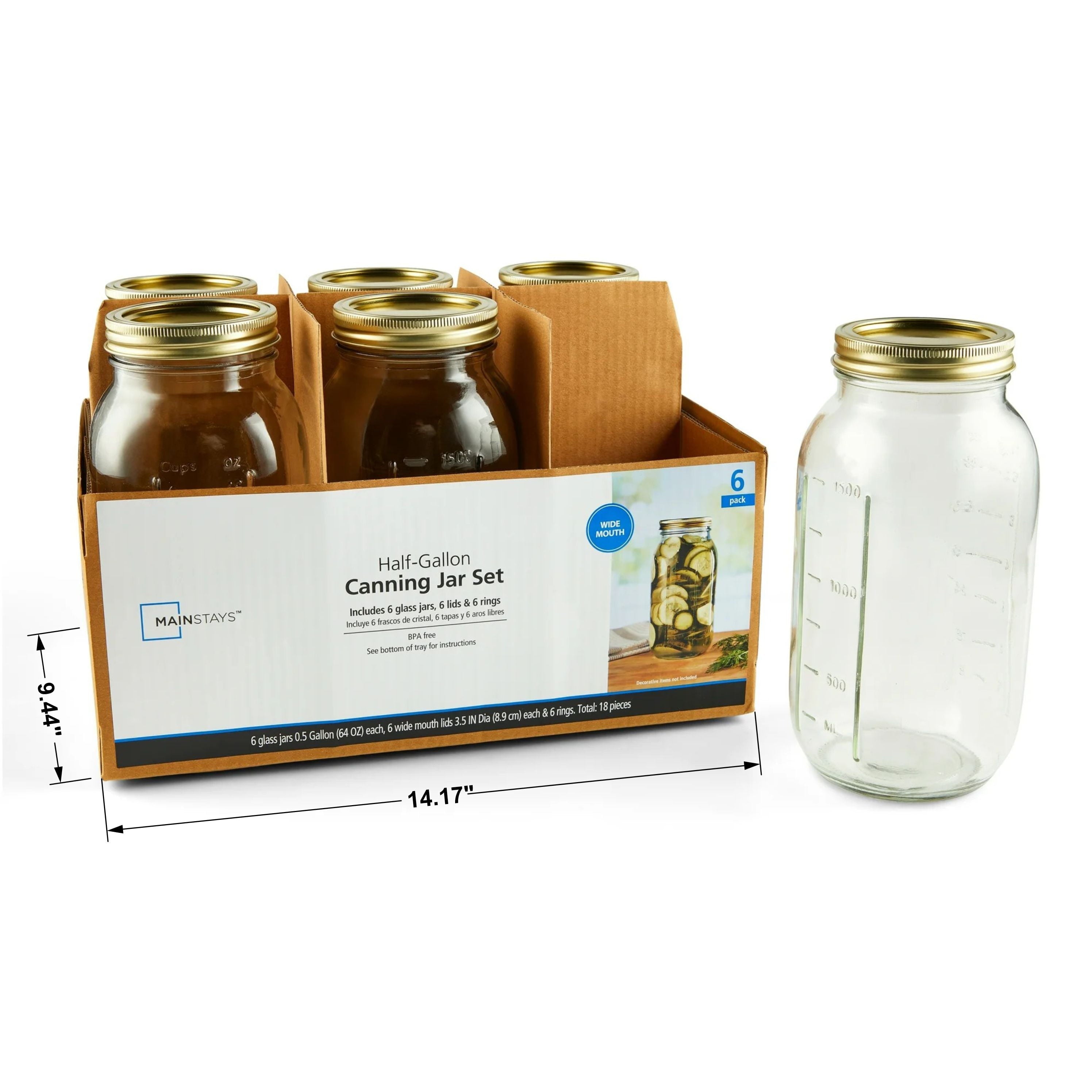 Sweet Treat Shaped 64 oz Mason Jars, Wide Mouth Half Gallon Canning Jars with Lids and Rings, 6-Pack Extra Large Glass Jars for Home Can... - Fun Food Fidget Cookie Squishable Toy Detail