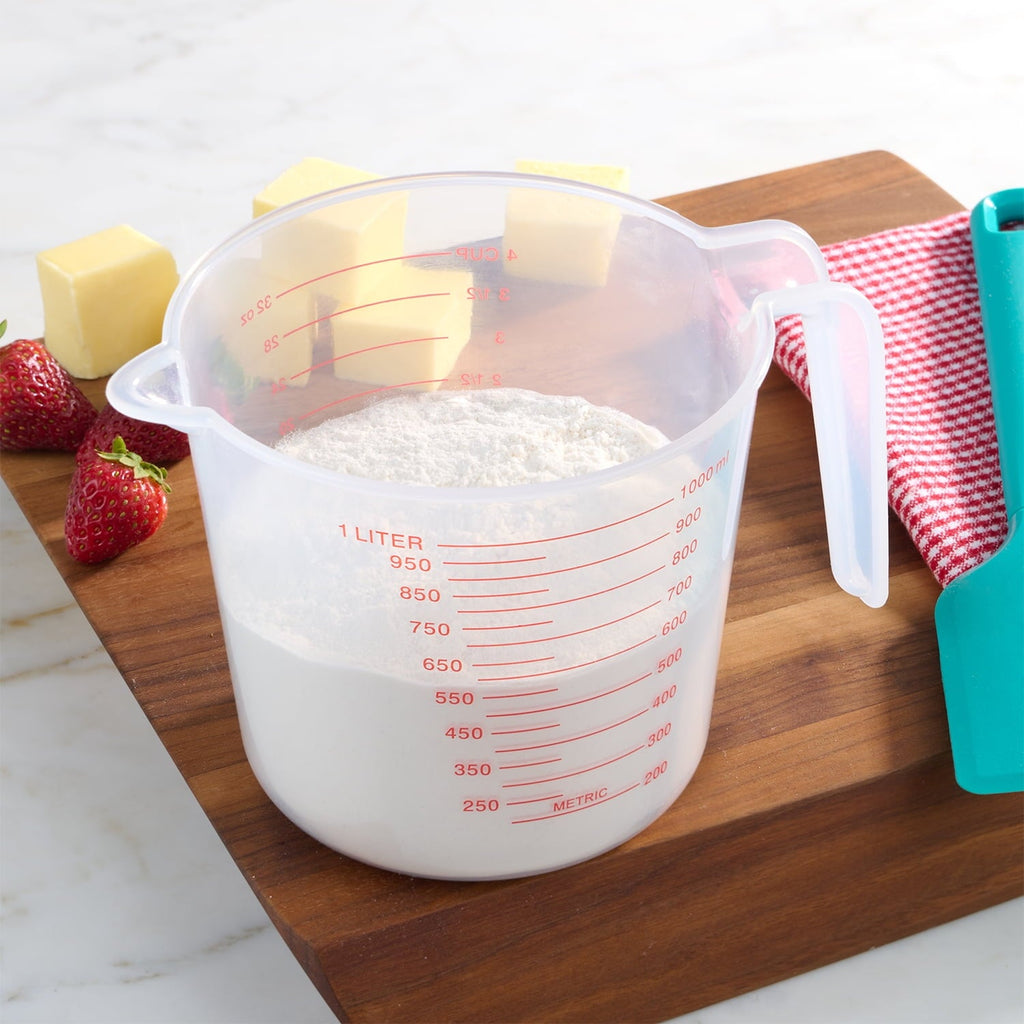 Time-Saving (12 pack) 4 Cup PP Plastic Measuring Cup, 32 oz, Clear - Kitchen Gadget Tool for Quick Food Prep Detail