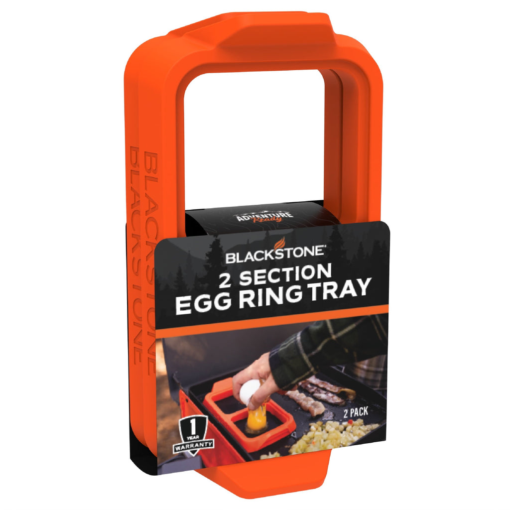 Heavy Duty Silicone Egg Ring Tray Set with Heat-Resistant Handles, 2-Piece - Professional Kitchen Tool for Culinary Enthusiasts Detail
