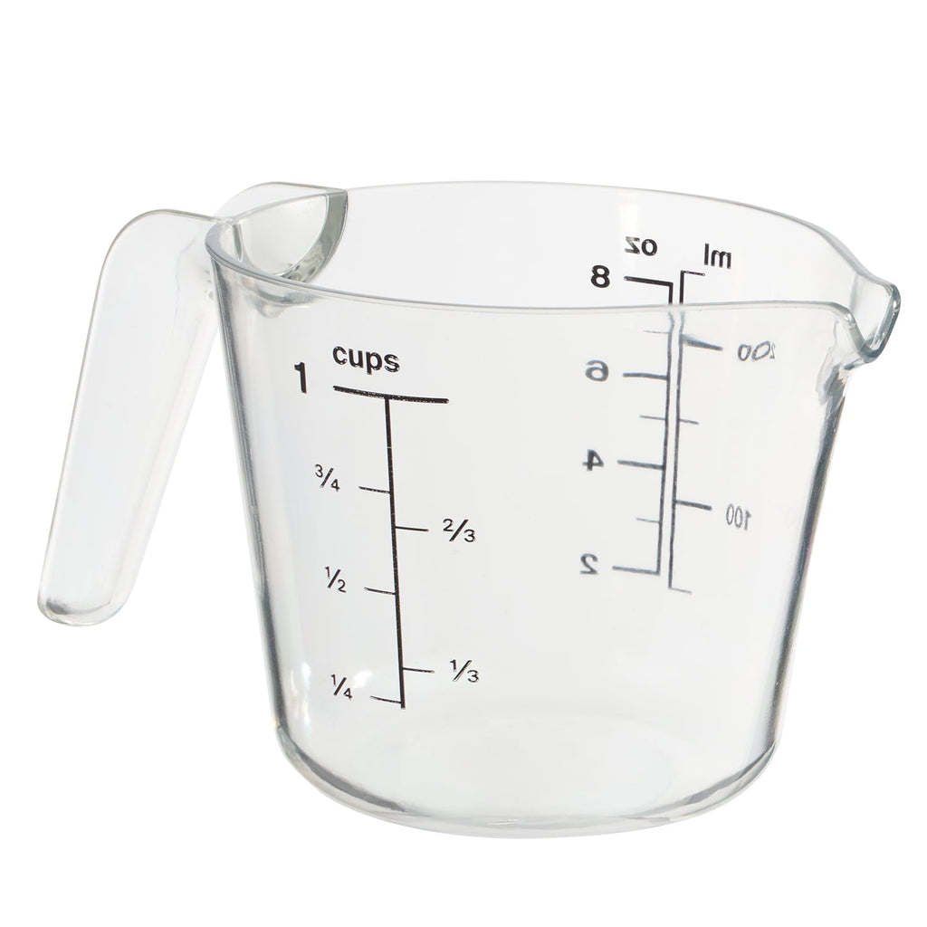 Innovative 1 Cup Large Spout Plastic Measuring Cup, Clear - Innovative Kitchen Helper for Modern Cooking Detail