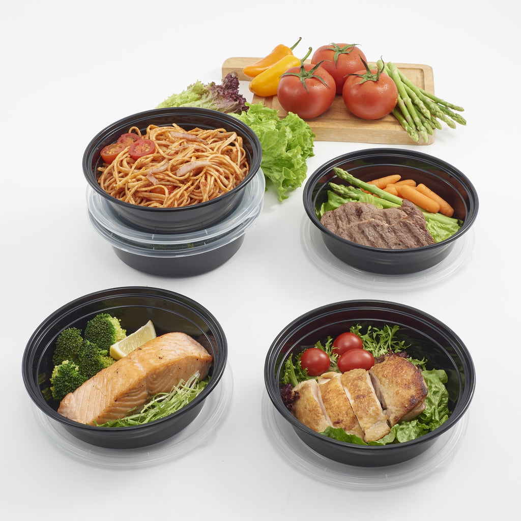 Fun Food Fidget 5-Pack Round Meal Prep Containers with Lids, 1L, BPA-Free, Microwave & Dishwasher Safe, Ideal Use for Meal ... - Deliciously Soft Cupcake Sensory Glob Detail