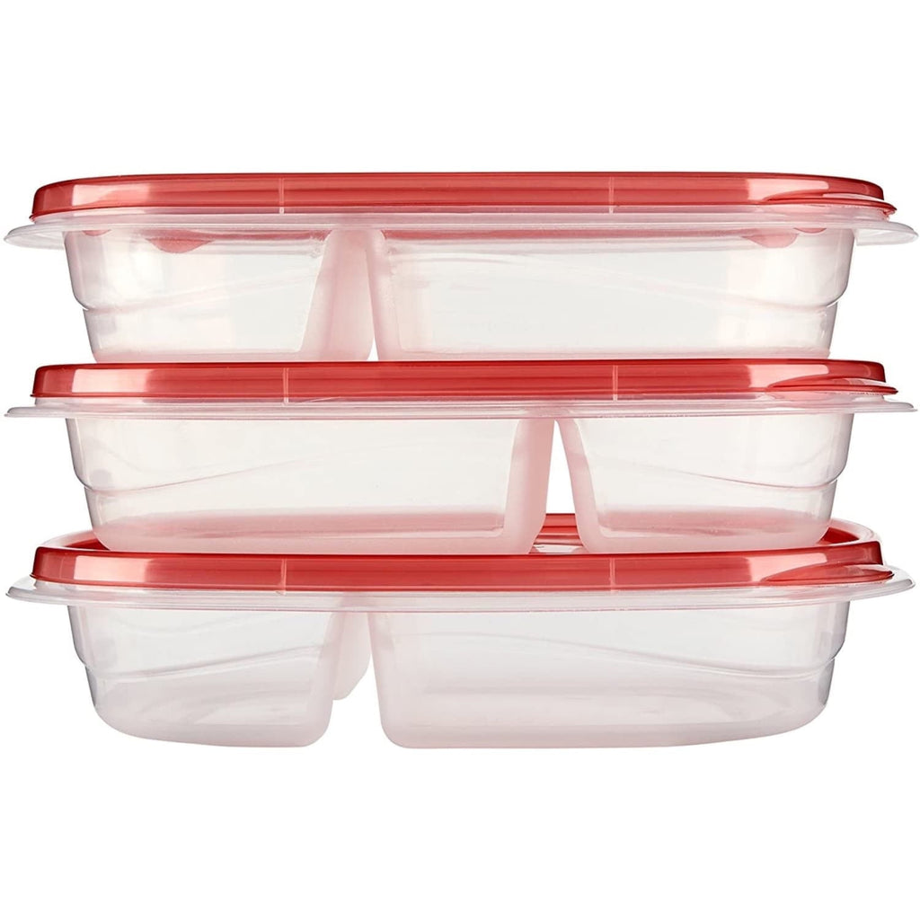 Whimsical Doughnut alongs Divided Rectangular Food Storage Containers, 3.7 Cup, 3-Pack - Fun Food Fidget Cookie Squishable Toy Detail