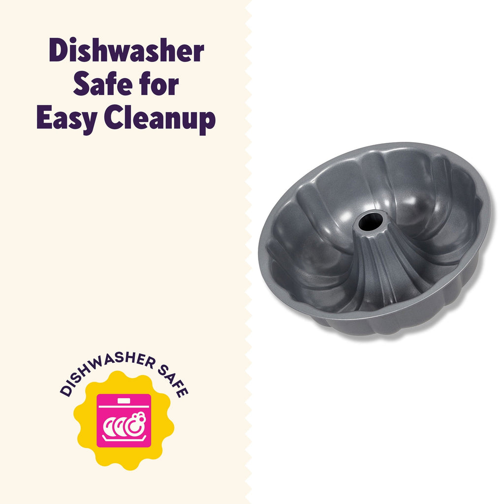 Premium Kitchen Everyday Non-Stick Bundt Cake Pan 9.51" Fluted Tube Baking Pan, Packaging May Vary - Multi-Functional Manual Food Chopper & Slicer Detail