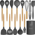 Ergonomic Cooking Silicone Cooking Utensils Set - 446°F Heat Resistant Silicone Kitchen Utensils for Cooking,Kitchen Utensil Spatula Se... - Durable Turner & Ladle Utensil Set for Home Chefs - Default Title